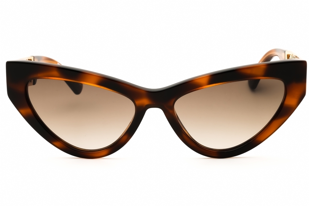 NWT Moschino MOS170/S-0086 HA Brown Cat-Eye 55mm Sunglasses - Picture 2 of 3
